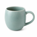 Mug 350 ml en céramique vert sauge - tasse ronde à anse pour boissons chaudes