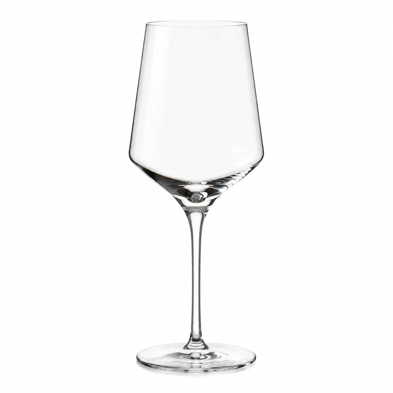 Verre à vin 450 ml verre transparent à pied forme tulipe 8.5 cm x 24 cm