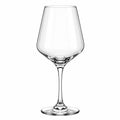 Verre à vin sur pied 550 ml en verre transparent - forme tulipe élégante